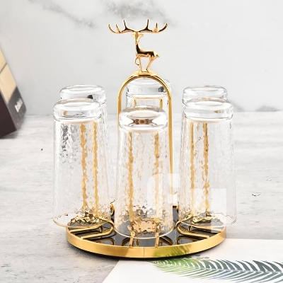 Picture of Cup Rack Kitchen Bar 6 Mug Hooks Mug Holder for Carafes Teacups Coffee Mugs