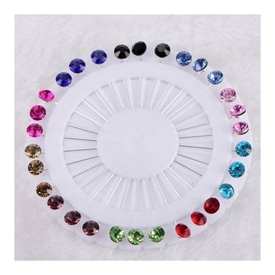 Picture of 30 pis Stone work Hijab Pin/Brooches For Women