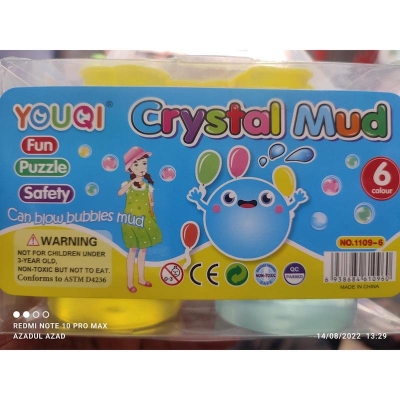 Picture of Magic slime 6 colors / set crystal mud Gag Prank Novelty Toy Practical Joke trick Toys fun Slime Cleaning Glue