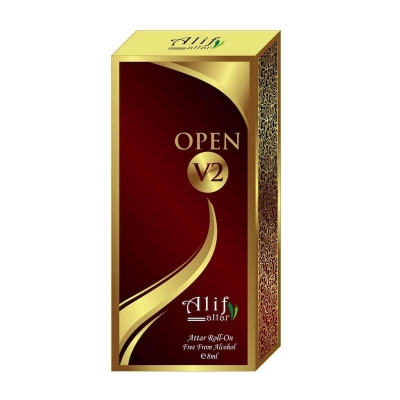 Picture of Alif Open V2 Attar Long Lasting Roll On Non Alcoholic Perfume - 8ml