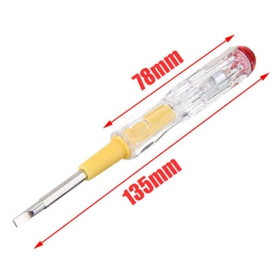 Picture of Flat & star 2 head 1pc Voltage Tester Pen 100-500V Multi-function LED Electric Test Tester Pen Slotted Screwdriver Voltage Detector Probe