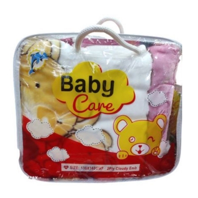 Picture of Baby Care Blanket 2ply Cloudy Emb - 