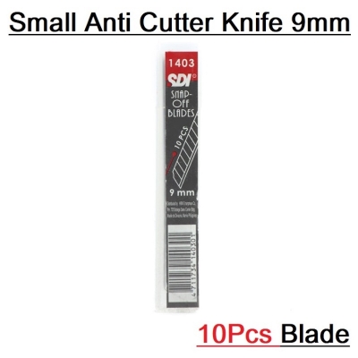 Picture of SDI 1403 Anti-Cutter High-Carbon Steel Spare Blade, 9mm (Pack of 10)