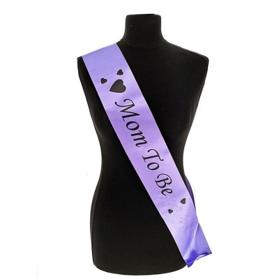 Picture of Mom to Be Exclusive Satin Sash-Multicolour