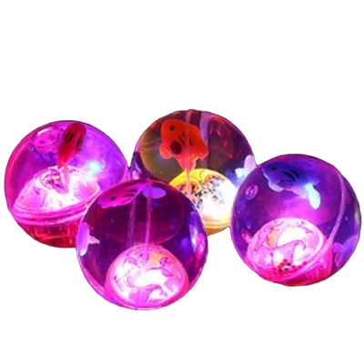 Picture of Led Light Flashing Luminous Ball Rubber Bouncing Ball for kids - Baby Toys
