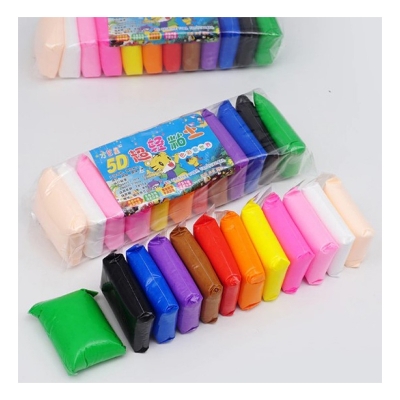 Picture of 12 Colors Soft Super Light Clay Modeling Air Dry Clay For DIY Handmade Toys