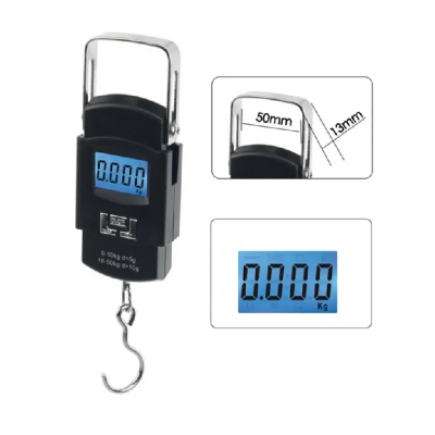 Picture of Portable Digital Electronic Weighing Scales Balance Weighing Pocket Hand Hanging Lcd Scale 50Kg 10G Hook Luggage Baggage Machine - Weight Machine