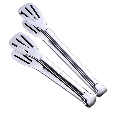 Picture of Stainless Steel Cooking Tong Clip Clamp Accessories Salad Serving Bbq Tools