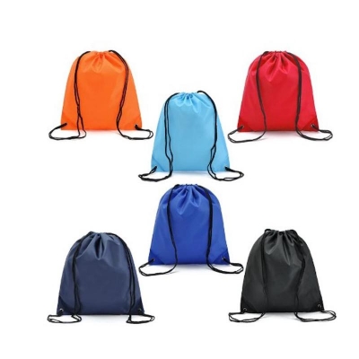 Picture of Te Waterproof Drawstring Backpack School Gym Swim Travel Sports Bag  1 Pc