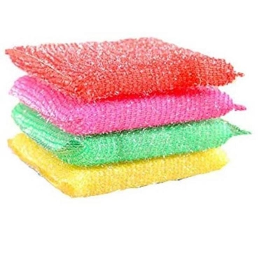Picture of Premium Quality (4 Pcs) Dish Wash Foam Scrubber Pad / Foam Pad / Dish Wash Pad