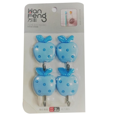 Picture of Wall Hook (4pcs) Wall Stick Hook Hanger For Home Decor - Kitchen Bathroom Tool Wall Hook