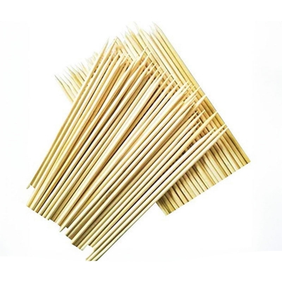 Picture of Bamboo Wooden skewers Stick for Kabab,Paneer Tikka,seekh,Barbeque and Grilling - 8 Inch (Pack of 50)