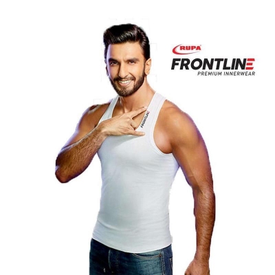 Picture of RUPA Frontline White Cotton Men's U-Neck Sleevs Vest