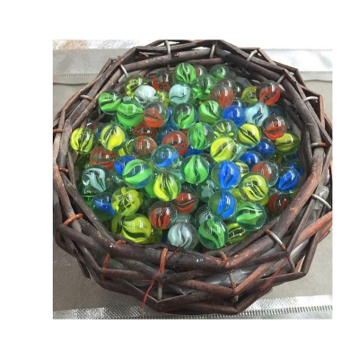 Picture of Marble Ball Glass Marbles Kids 80PCS Marbles Balls Traditional Marble Game Retro Marbles for Toy/Game/Play/Fish/Plant Decoration