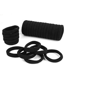 Picture of Hair Bands Black Color for Women / Girls - Elastic Black Color Hair Bands / চুল বাধার কালো ব্যন্ড - 50 pcs