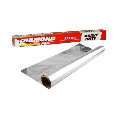 Picture of Aluminum wrapped foil paper 37.5 square feet. Perfect foil for roasting a chicken or bake - Easy to Use And Maintain