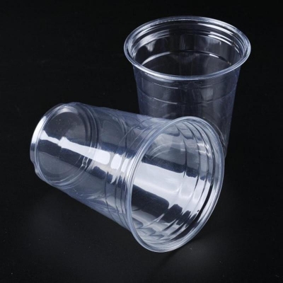 Picture of 50 pcs Disposable Plastic Glass 250 ml One Time Use Clear Transparent Cup Ideal for birthday party Wedding anniversary outdoor