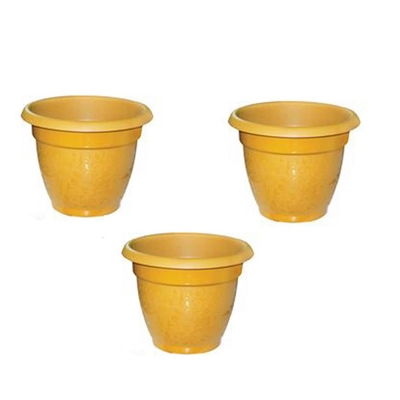Picture of Plastic Flower Tob 03 Pcs Bundle Plastic Flower Tub Gardening Tob planter/Plastic Planter/ Gardenware tools 7" inch