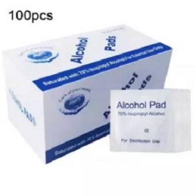 Picture of Alcohol pad for stop bleeding after collecting blood sample for diabetic patients/ clean Android phones screen