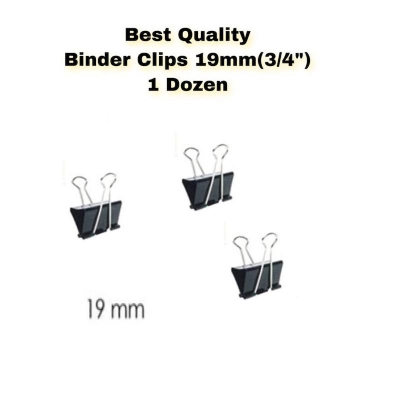 Picture of Binder Clips 19mm/25mm/32mm/41mm/51mm - 12pc