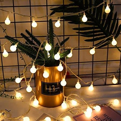 Picture of Warm White snow Ball Fairy Lights, Waterproof Decorative Fairy Lights 28 pieces set