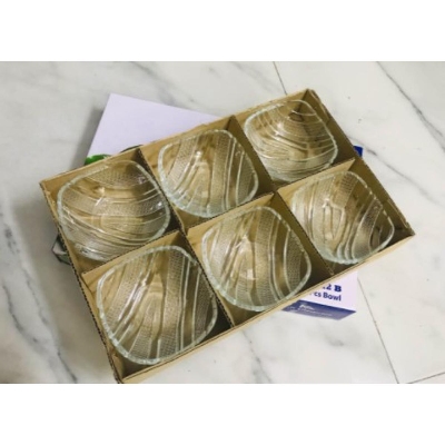 Picture of 6 Pcs Crystal Glass Firni Set & Bati Set, Bowls Set 6pcs - Soup & Firni Bati - MNB142