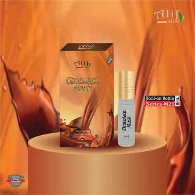 Picture of Alif Chocolate Musk Attar - Halal Fragrance - 8ml - Indulge in the Rich and Alluring Scent of Chocolate and Musk