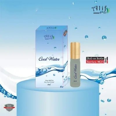 Picture of Cool Water attar by Alif (Alif new collection) 8 ml roll on long lasting fragrance