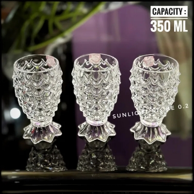 Picture of Plastic Drinking Glasses Crystal (Set of 3)- Elegant And Unbreakable Glassware For Everyday Use