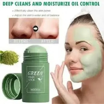 Picture of Green Tea Mask Stick Nourish Skin Organic Clay Mask Stick Green