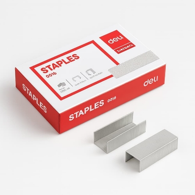 Picture of Deli 24/6 Staples – Sharp Tips, 30-Sheet Capacity