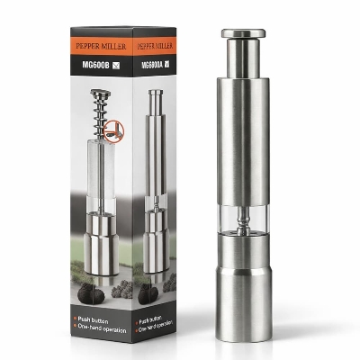 Picture of Stainless Steel Manual Pepper Grinder – Silver