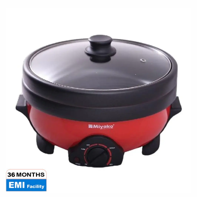 Picture of Miyako Double Pot Multi cooker, Electric Curry Cooker With Double Pot, Removable non-stick pan, Automatic cooking and warming system MC-500D (5.5 LTR)