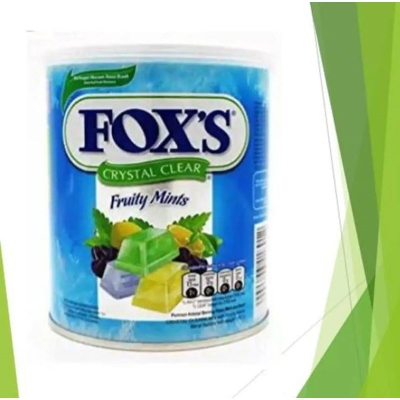 Picture of Fox's Crystal Clear Candy Canister (Fruity Mints) 180g