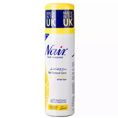 Picture of International UK product unwanted Hair removal spray Nair lemon fragrance used for male/ female - 200 ml