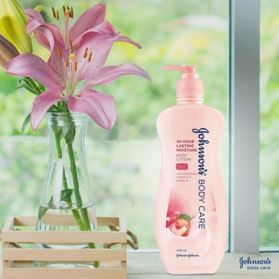 Picture of Johnson's Body Care 24 Hour lasting Moisture Body Lotion with Shea Butter, Vitamin E & Jojoba Oil-400ml