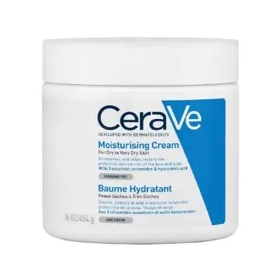 Picture of Cerave Moisturizing Cream Nicotinamide Hydrating Repair Skin Barrier Moisturizer Brighten Skin Tone Face Cream C Cream 85g