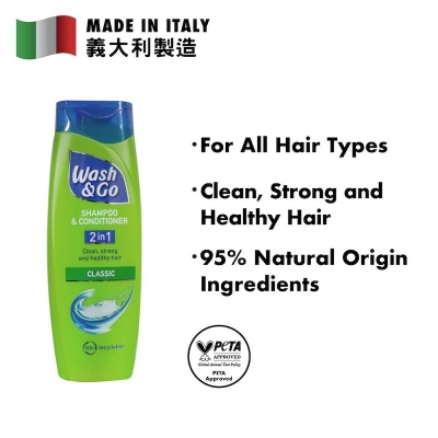 Picture of International Italy Product Wash & Go 2 in 1 Classic Shampoo and Conditioner