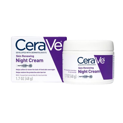 Picture of Cerave Skin Renewing Night Cream, Peptide Complex, 1.7 oz/48 g