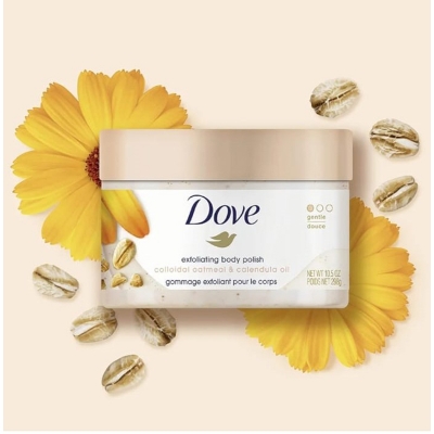 Picture of International UK Product Dove Exfoliating Body Polish Scrub Oatmeal & Calendula-225ml