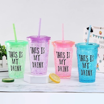 Picture of 1 PCS Plastic Sipper Soft Drinks Bottle 500ml
