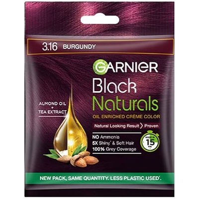Picture of Garnier Black Naturals Oil Enriched Creme Hair Colour Burgundy 20ml + 20ml