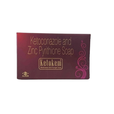Picture of Indian p[roduct Ketokem Medicated Soap Anti Fungal Soap- 75g