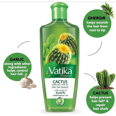 Picture of International UAE product Hair care Vatika CACTUS hair oil - 300 ml
