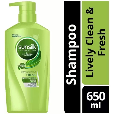 Picture of International Thailand product hair care product Sunsilkse shampoo Lively clean and fresh used for male/ female - 625 ml