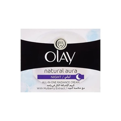Picture of International Thailand product skin care natural Olay aura night cream SPF 15 used for male female - 50 gm