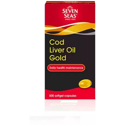 Picture of SEVEN SEAS COD LIVER OIL GOLD 500 CAPSULES PACK OF 1  (500 Capsules)