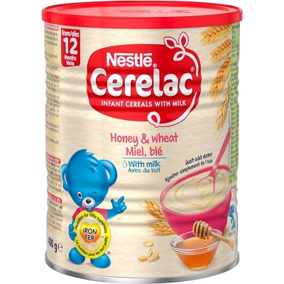 Picture of International European food item Cerelac infant cereals with milk start from 12 months (Honey) - 400 gm