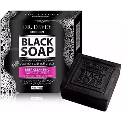 Picture of International UAE Product Skin care DR. Davey Black Soap used for male/female - 100 gm