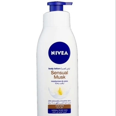Picture of International Dubai product Nivea sensual musk any season used body lotion used for Male/ Female/ Baby -400 ml